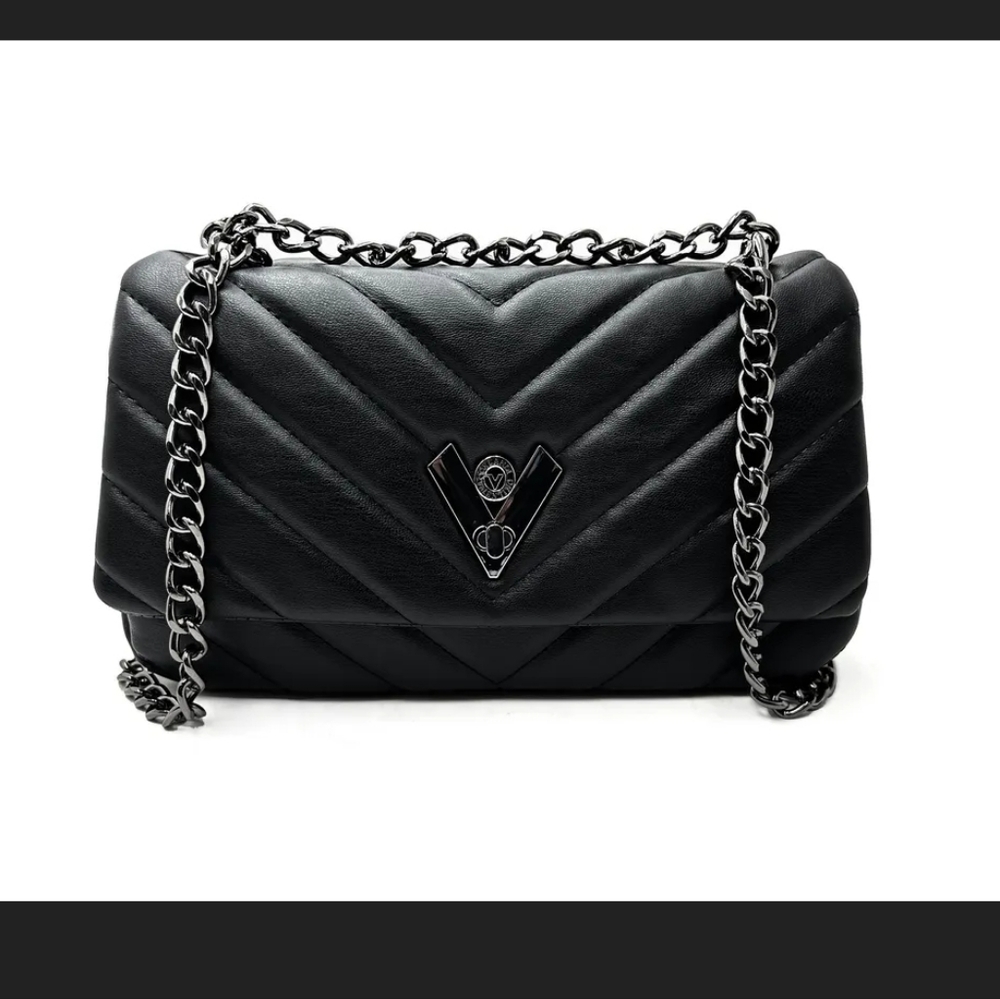 Valentino Orlandi Black Crossbody Hand Bag. Msrp $279.00 Nwt